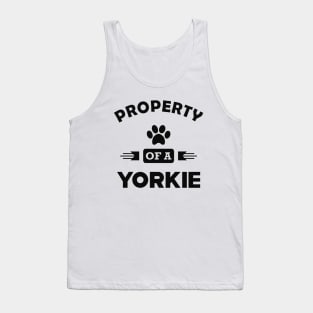 Yorkie Dog - Property of a yorkie Tank Top